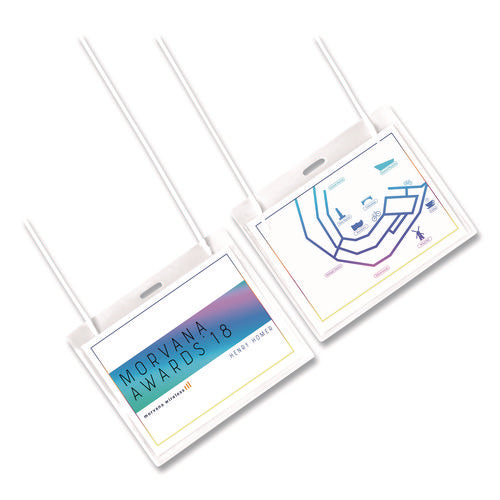Image of Avery® Necklace-Style Badge Holder W/laser/inkjet Insert, Top Load, 4 X 3, We, 50/box