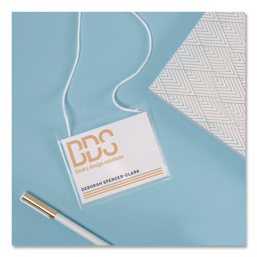 Image of Avery® Necklace-Style Badge Holder W/laser/inkjet Insert, Top Load, 4 X 3, We, 50/box