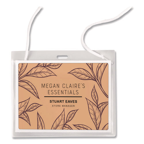 Image of Avery® Necklace-Style Badge Holder W/laser/inkjet Insert, Top Load, 4 X 3, We, 50/box