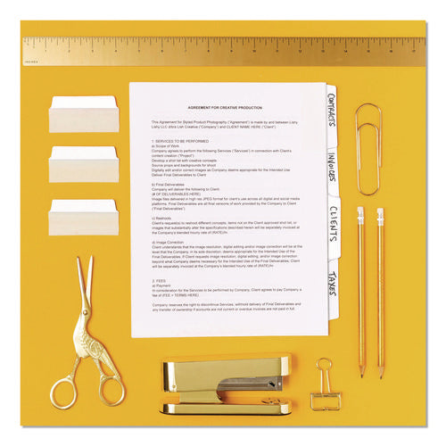 Image of Avery® Ultra Tabs Repositionable Tabs, Wide and Slim: 3" x 1.5", 1/3-Cut, White, 24/Pack
