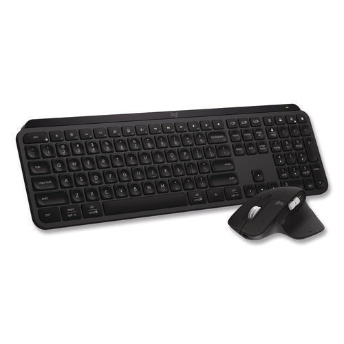Image of Logitech® MX Keys S Combo, 33 ft Wireless Range, Black