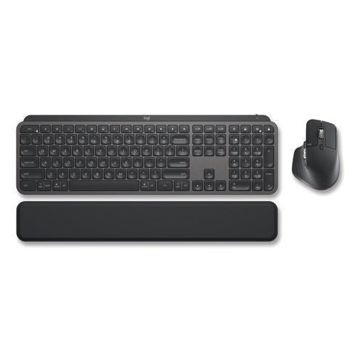 Image of Logitech® MX Keys Combo for Business Wireless Keyboard and Mouse Gen 2, 33 ft Wireless Range, Graphite