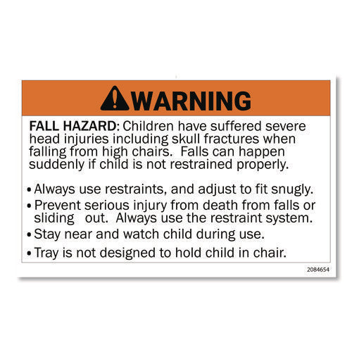 Image of Rubbermaid® Commercial Sturdy Chair Youth Seat with Casters, Black
