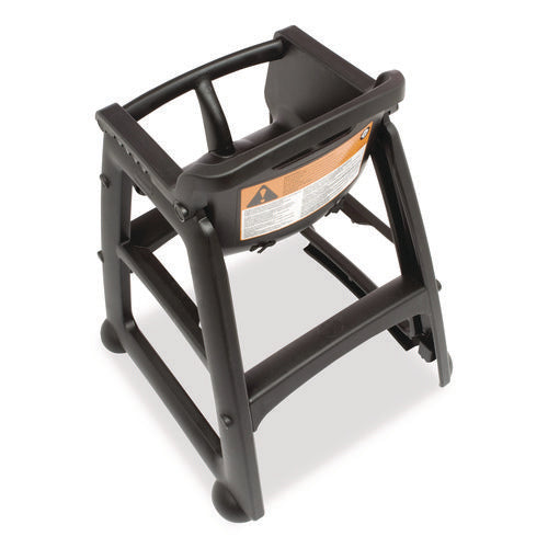 Image of Rubbermaid® Commercial Sturdy Chair Youth Seat with Casters, Black