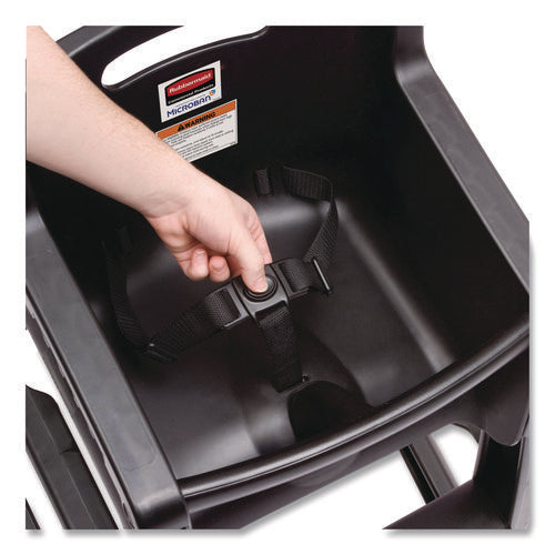 Image of Rubbermaid® Commercial Sturdy Chair Youth Seat with Casters, Black