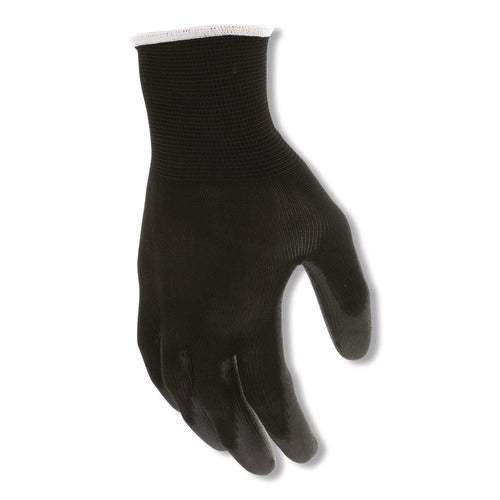 Image of MCR Safety Work Gloves, Black, Large, Dozen