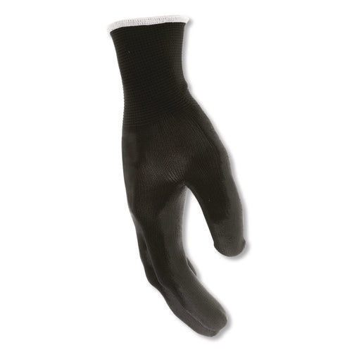 Image of MCR Safety Work Gloves, Black, Large, Dozen