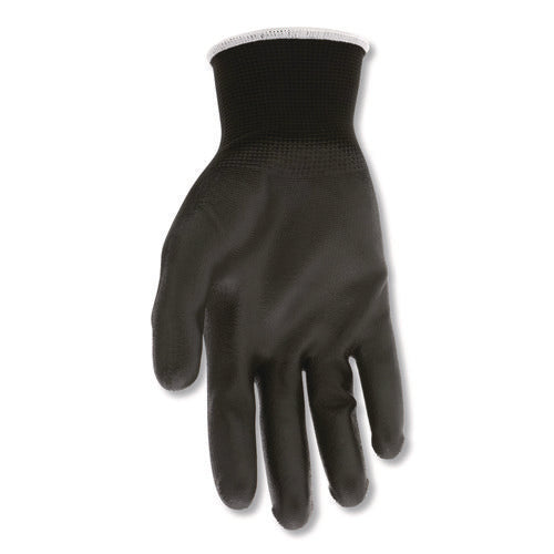 Image of MCR Safety Work Gloves, Black, Large, Dozen