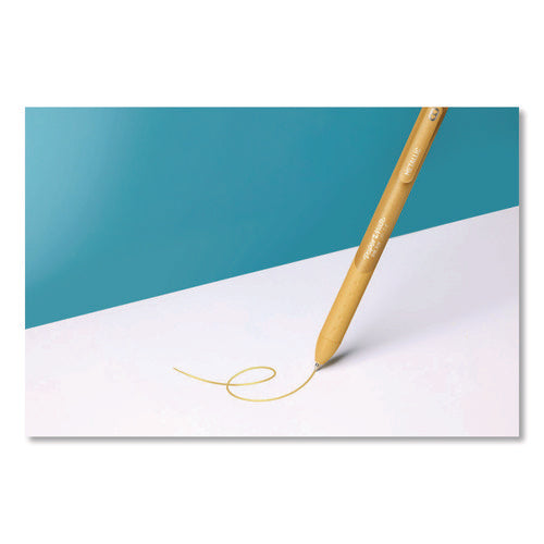 Image of Paper Mate® InkJoy Metallic Gel Pen, Retractable, Medium 0.8 mm, Assorted Ink, Assorted Barrel, 10/Pack