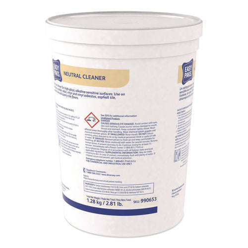 Image of Easy Paks® Neutral Cleaner, 0.5 Oz Packet, 90/tub, 2 Tubs/carton