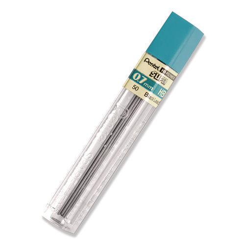 Image of Pentel® Super Hi-Polymer Lead Refills, 0.7 Mm, Hb, Black, 12/tube