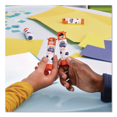 Image of Elmer's® BlooStick Buddies and Disappearing Purple Glue Stick Combo Pack, 0.21 oz, Dries Clear, 12/Pack