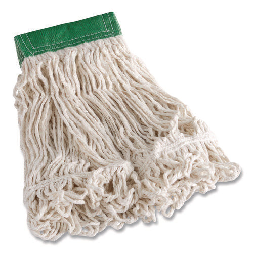 Image of Rubbermaid® Commercial Super Stitch Blend Mop Head, Cotton/Synthetic, Medium, White