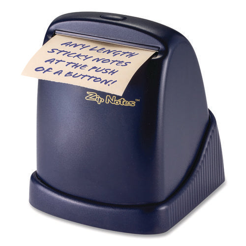 Image of Zip Notes Executive Dispenser, For 150 ft x 3" Rolls, Black, Includes (1) Refill Roll and (2) AA Batteries