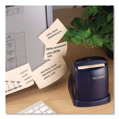 Image of Zip Notes Executive Dispenser, For 150 ft x 3" Rolls, Black, Includes (1) Refill Roll and (2) AA Batteries