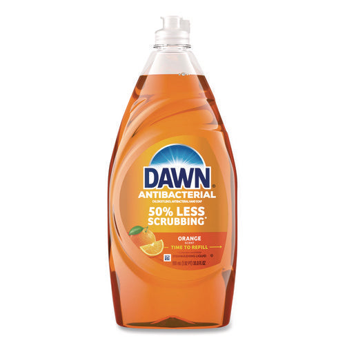 Image of Dawn® Ultra Antibacterial Dishwashing Liquid, Orange Scent, 30.8 oz Bottle, 8/Carton