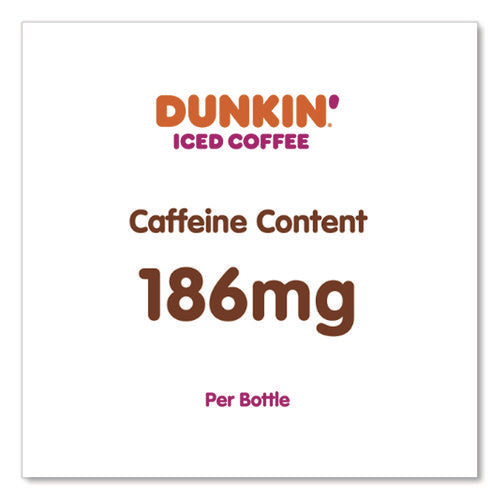 Image of Dunkin'® Mocha Iced Coffee Drink, 13.7 Oz Bottle, 12/carton
