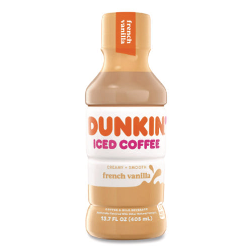 Image of Dunkin'® French Vanilla Iced Coffee Drink, 13.7 Oz Bottle, 12/carton