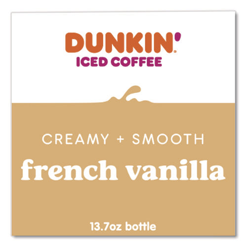 Image of Dunkin'® French Vanilla Iced Coffee Drink, 13.7 Oz Bottle, 12/carton
