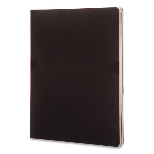 Image of Moleskine® Cahier Journal, 1-Subject, Narrow Rule, Black Cover, 10 x 7.5 Sheets, 3/Pack