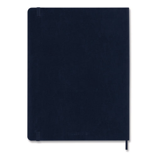 Image of Moleskine® Classic Collection Hard Cover Notebook, 1-Subject, Dotted Rule (4 sq/in), Sapphire Blue Cover, (240) 8.25 x 5 Sheets