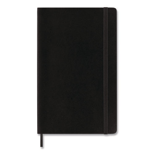 Image of Moleskine® Classic Softcover Notebook, 1-Subject, Narrow Rule, Black Cover, (192) 8.25 x 5 Sheets