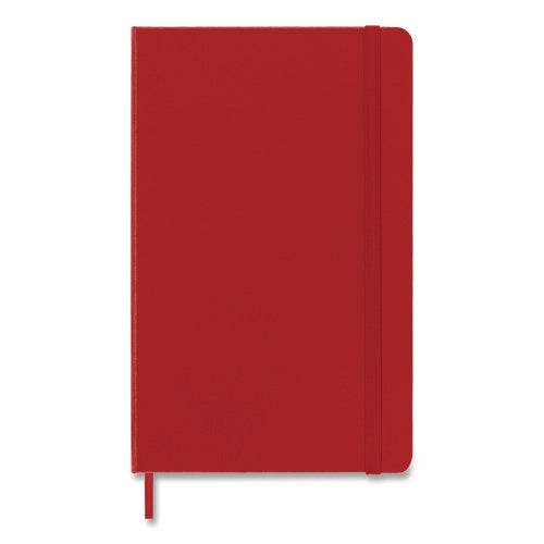 Image of Moleskine® Classic Colored Hardcover Notebook, 1-Subject, Narrow Rule, Red Cover, (240) 8.25 x 5 Sheets