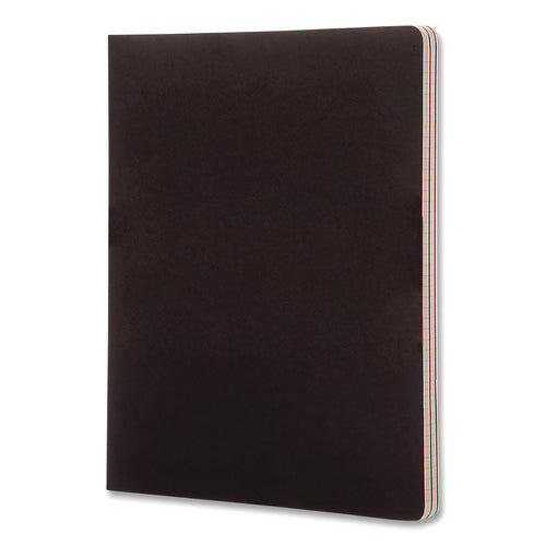 Image of Moleskine® Cahier Journal, 1-Subject, Narrow Rule, Black Cover, (64) 5.5 x 3.5 Sheets, 3/Pack