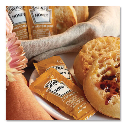 Image of Heinz Single Serve Honey, 0.31 oz Individually Wrapped, 200/Carton