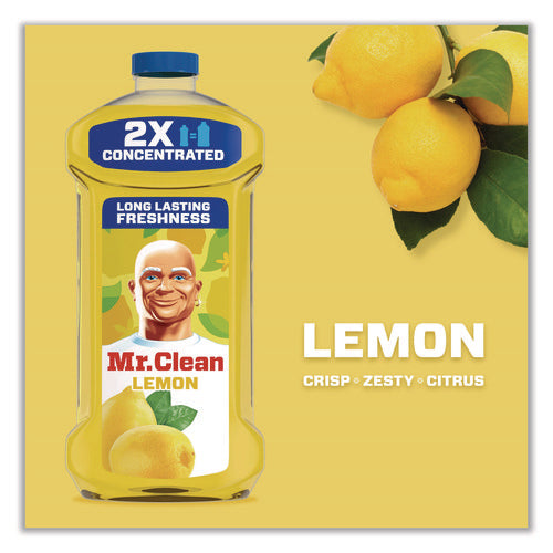 Image of Mr. Clean® Multi-Surface Antibacterial Cleaner, Lemon Scent, 23 oz Bottle, 6/Carton