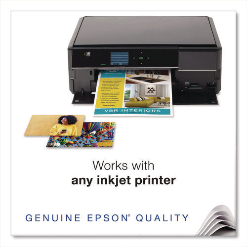 Image of Epson® Ultra Premium Photo Paper, 10 Mil, 8.5 X 11, Luster White, 50/pack