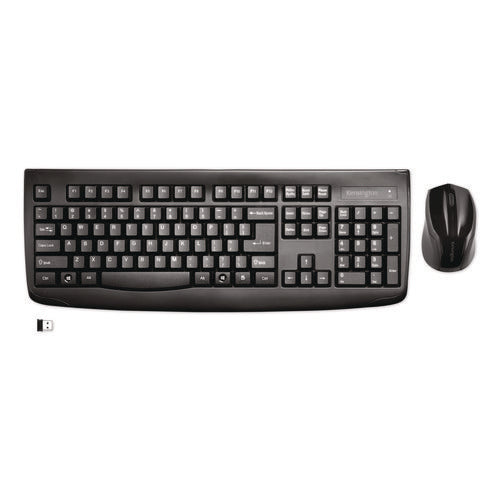 Image of Kensington® Pro Fit Wireless Desktop Set, 2.4 GHz, 6 ft, Black