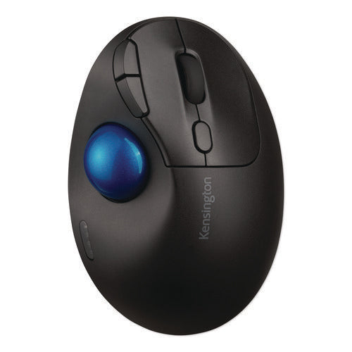 Image of Kensington® Pro Fit Ergo TB450 Trackball, 2.4 GHz Frequency/6 ft Wireless Range, Right Hand Use, Black