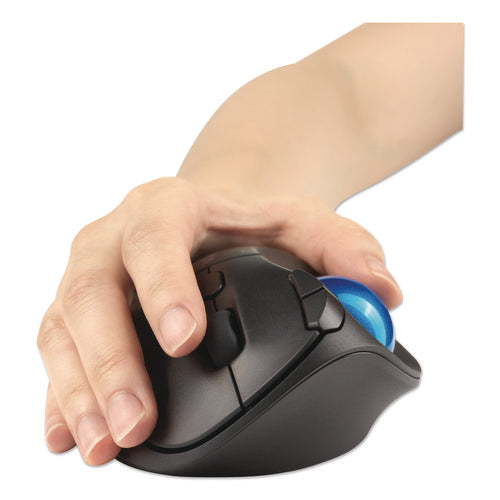 Image of Kensington® Pro Fit Ergo TB450 Trackball, 2.4 GHz Frequency/6 ft Wireless Range, Right Hand Use, Black