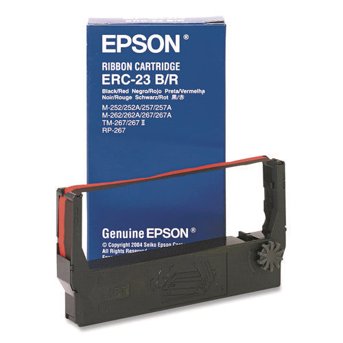 Image of Epson® Erc23br Ribbon, Black/red