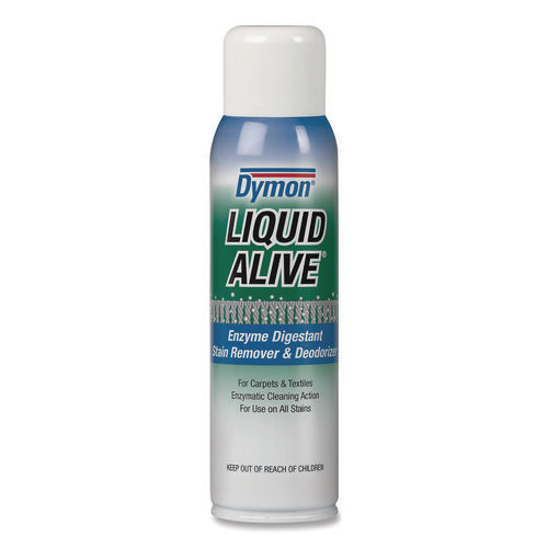 Image of Dymon® Liquid Alive Carpet Cleaner/deodorizer, 20 Oz Aerosol Spray, 12/carton
