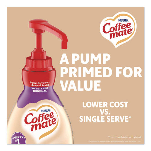 Image of Coffee mate® Liquid Coffee Creamer, Sweetened Original, 1.5 L Pump Bottle