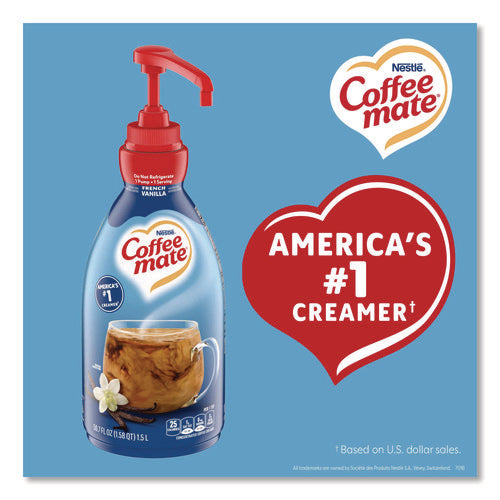 Image of Coffee mate® Liquid Coffee Creamer, French Vanilla, 1.5 L Pump Bottle
