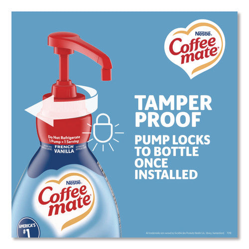 Image of Coffee mate® Liquid Coffee Creamer, French Vanilla, 1.5 L Pump Bottle, 2/Carton