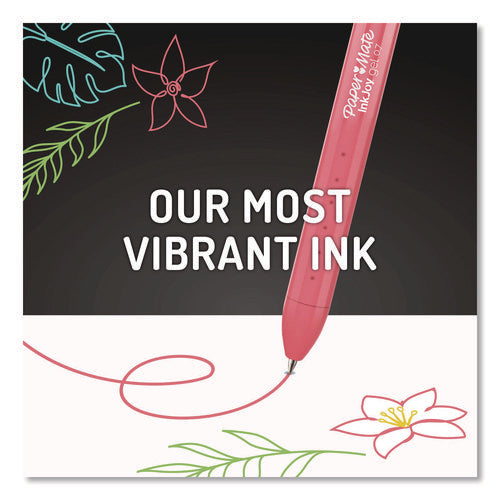 Image of Paper Mate® InkJoy Gel Bright Gel Pen, Retractable, Medium 0.7 mm, Assorted Ink, Assorted Barrel, 10/Pack