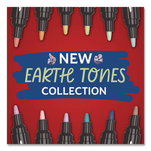 Image of Sharpie® Creative Markers, Bullet Tip, Assorted Earth Tones, 12/Pack