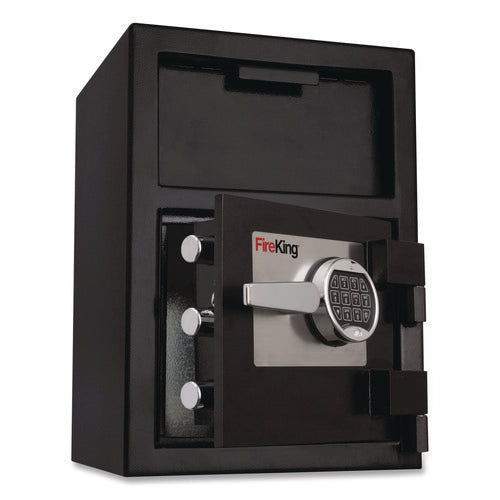 Image of FireKing® Depository Security Safe, 0.95 Cu Ft, 14 X 15.5 X 20, Black