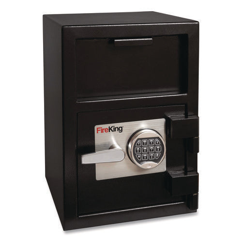 Image of FireKing® Depository Security Safe, 0.95 Cu Ft, 14 X 15.5 X 20, Black
