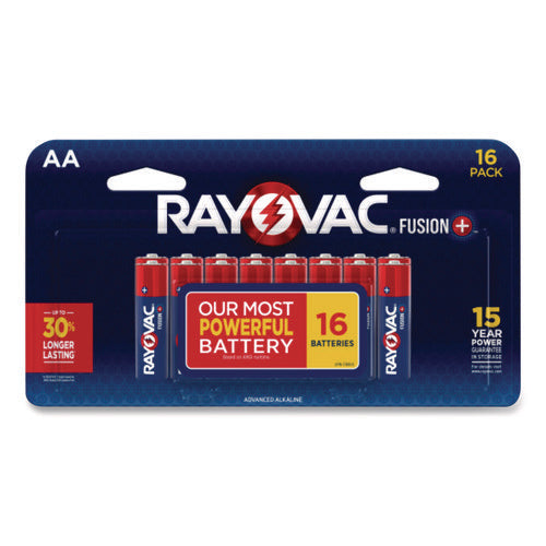 Image of Rayovac® Fusion Performance, Alkaline AA Batteries, 16/Pack