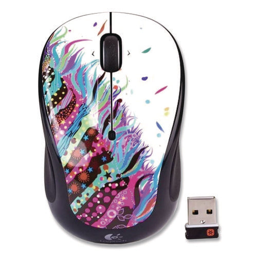 Image of Logitech® M325 Wireless Mouse, 2.4 GHz Frequency/30 ft Wireless Range, Left/Right Hand Use, Celebrate