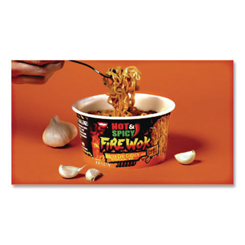 Image of Nissin® Hot and Spicy Fire Wok Molten Chili Chicken, 4.37 oz Bowl, 6/Carton