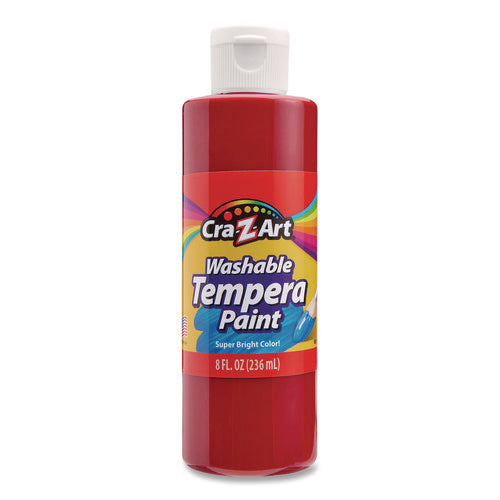 Image of Cra-Z-Art® Washable Tempera Paint, 10 Assorted Colors, 8 oz Bottle, 10/Pack