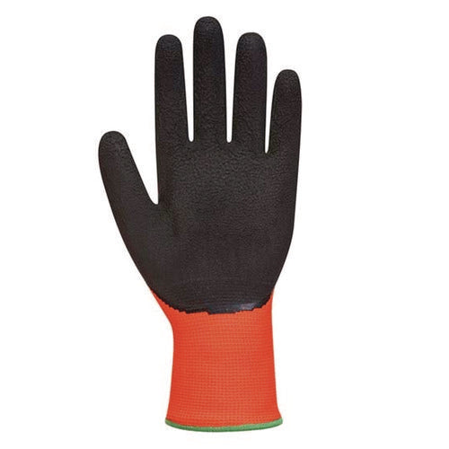 Image of G-Tek® Kev Hi-Vis Seamless Knit Kevlar Gloves, X-Large, Red/black