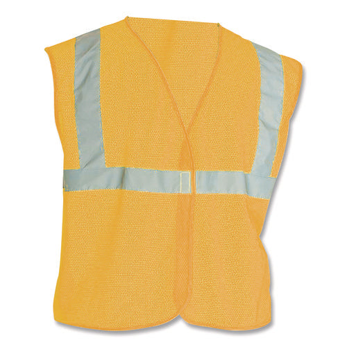 Image of PIP ANSI Class 2 Hook and Loop Safety Vest, Large, Hi-Viz Orange
