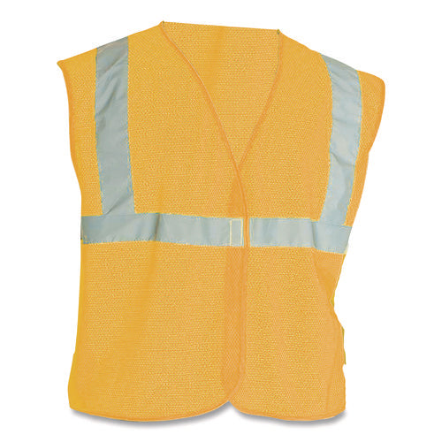 Image of PIP ANSI Class 2 Hook and Loop Safety Vest, X-Large, Hi-Viz Orange